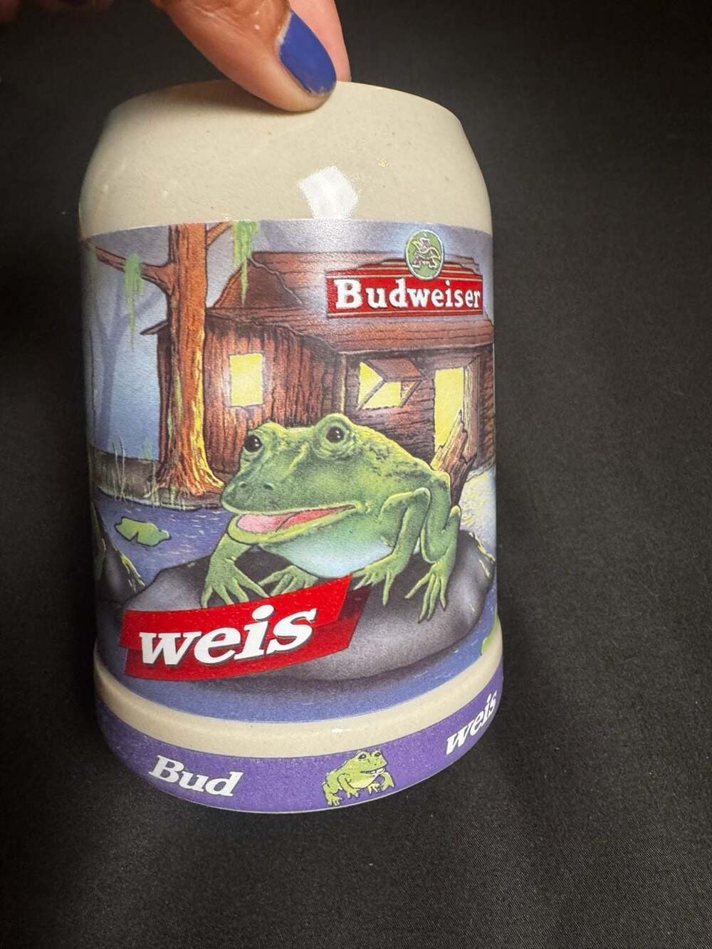 Vintage 1995 Budweiser Bud-Weis-Er Frog Stein Anheuser-Busch